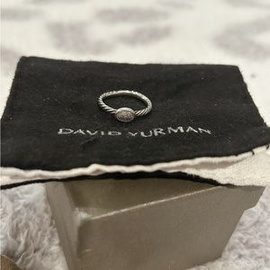 David Yurman oval stack ring - sterling silver